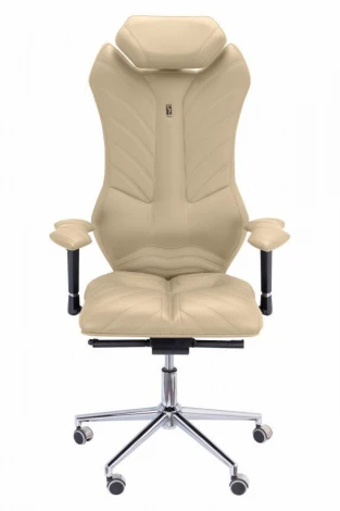 Эргономичное кресло Monarch Kulik System Бежевая кожа
