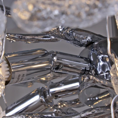 Потолочная люстра на штанге хрустальная Reluce 33029-0.4-460 CH (220V)