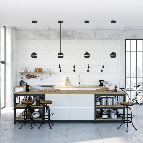 Подвесной светильник светодиодный Черный Elektrostandard DLS023 (220V, на проводе, шар)