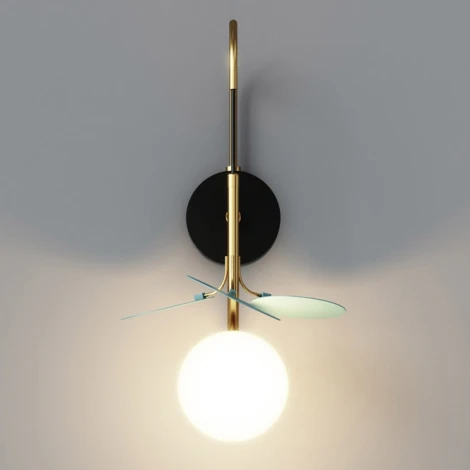 Настенный светильник (бра) Matisse Blue W ImperiumLoft Matisse-Bluew01 (201086-23) (220V, шар)