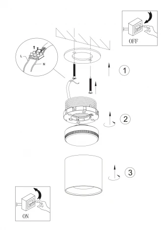 Точечный светильник ЭРА OL8 GX53 BK/GD OL8 GX53 BK/GD