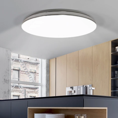 Потолочный светильник круглый светодиодный ЭРА SPB-6-70 Chrome1 (220V, круглые, звездное небо)