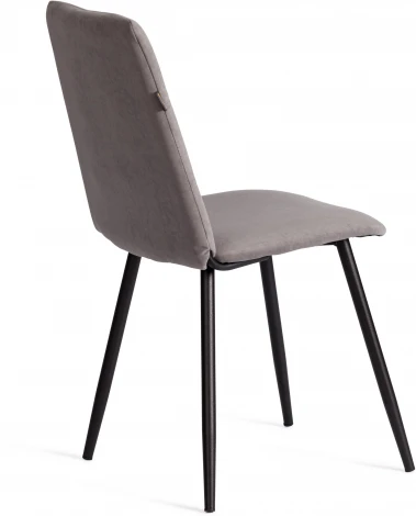 Стул обеденный Asti Tetchair (Флок/Серый,Черный) арт.24807