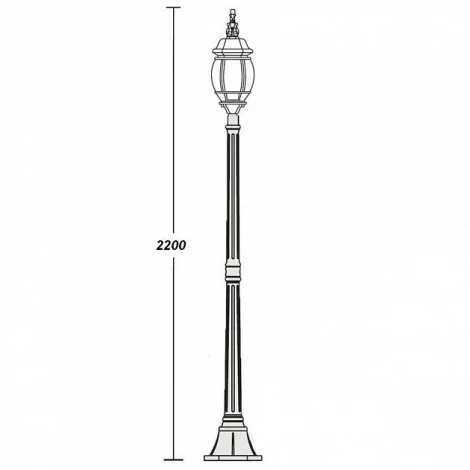 Наземный фонарь Oasis Light 83408L W (220V, IP44)