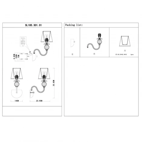 Бра ST Luce Grazia SL185.301.01