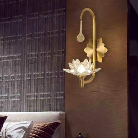 Настенное бра Lotos Wall Drop ImperiumLoft Lotos-Wall-Drop01 (140843-26) (220V, подвески, цветы)