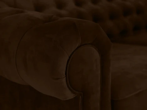 Диван Chesterfield ОГОГО (арт.329493), (Ткань/Коричневый)