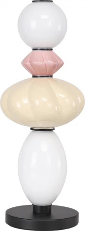 Настольная лампа ST Luce Florentini SL6134.404.01 черный/розовый, желтый, опаловый LED 1*16W 3000K (220V, бусы)