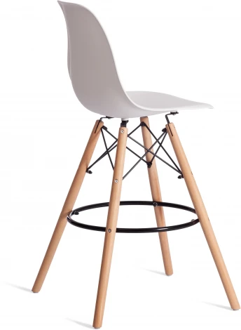 Стул барный Cindy Bar Chair (mod. 80-1) / 1 шт. в упаковке (Дерево бук,Металл,Пластик /Белый)