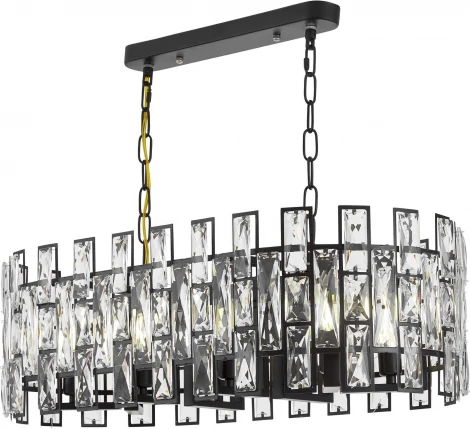 Подвесная люстра Lumina Deco Florina LDP 7041-700-PR BK