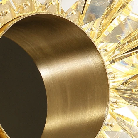 Подвесной светильник Godiva Brass 4000К ImperiumLoft Godiva01 (186815-23) (LED, 220V, хрусталь, на тросе, кольцо)