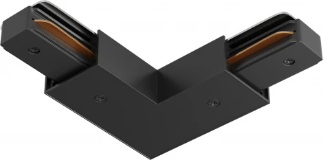 Угловой коннектор питания с вводом питания Unity (однофазный) черный Maytoni Accessories for tracks Unity TRA001CLB-11B (220V)