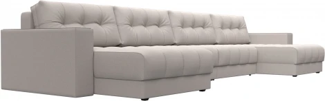 Диван П-образный с декором Лига-049 НПБ Лонг Лига Диванов (Замша) арт.128582