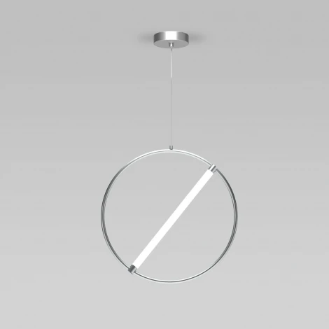 Подвесной светильник Eurosvet Element 90281/1 хром (LED, 220V, пульт управления, на проводе, кольцо)