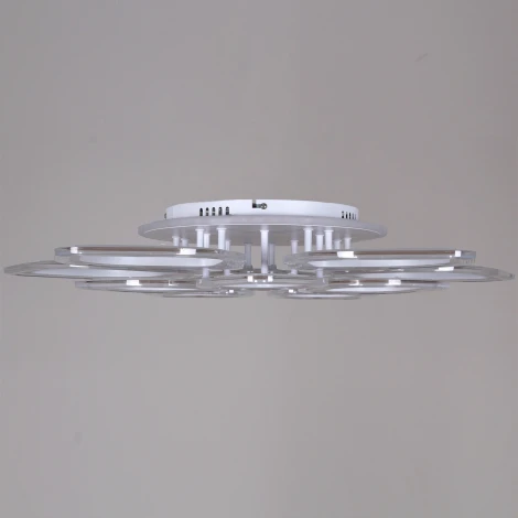 Потолочная люстра светодиодная на штанге с пультом Reluce 09827-3.3-5+5A WH (RGB) (220V)