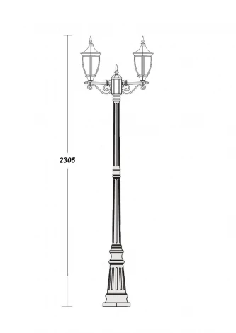 Наземный фонарь Oasis Light Coventry 91509 A