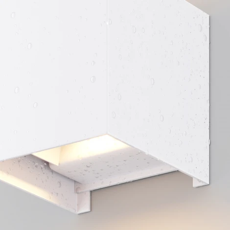 Настенный светильник уличный Maytoni Fulton O572WL-L6W (LED, 220V, куб, IP54)