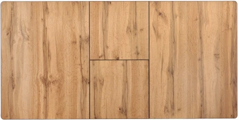 Стол Bradex Home Dublin раскладной 120-160х80х75 Дуб Вотан с черными ножками (RF 0482)