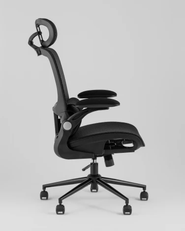 Кресло офисное TopChairs Tactus черная сетка Stool Group УТ000042052