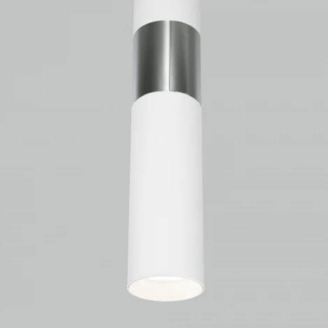 Умный подвесной светильник Eurosvet Viero 50097/1 белый/хром (220V, на проводе, круглые)