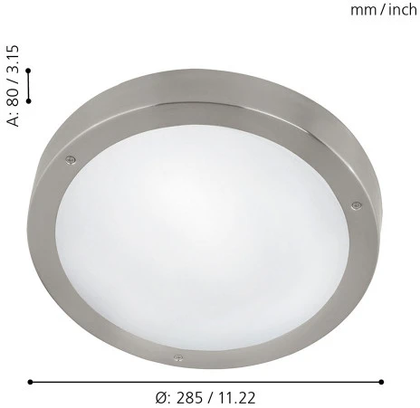 Настенный светильник уличный Eglo Vento 1 94121 (LED, 220V, круглые, IP44)