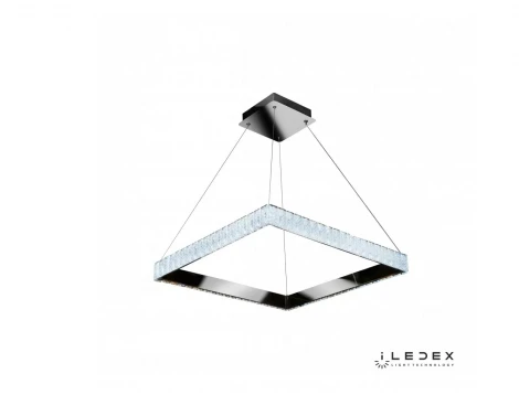 Подвесной светильник iLedex Crystal ice MD7212-44B CR (220V, пульт управления, на тросе, кольцо)