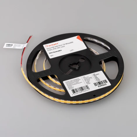 Светодиодная лента COB-X400-8mm 12V White6000 (9 W/m, IP20, CSP, 2.5m) (Arlight) 039043 COB открытая