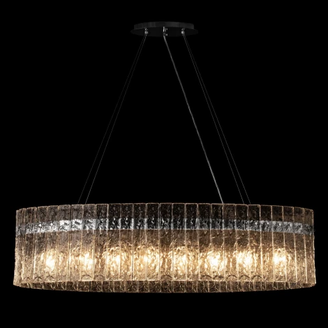 Подвесная люстра Loft It Nevada 10297/1000 Nickel (220V, хрусталь, на тросе)