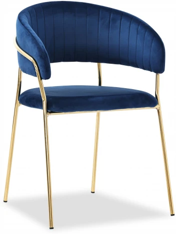 Набор из 2 стульев Whispered Fusion Hesby Велюр/Синий арт.HSBI_DC72_blue_2