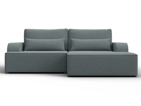 Диван угловой Лига-120 угол правый (ДСП,Брус,Фанера,ЛДС,Рогожка/Серый) Лига Диванов 137285