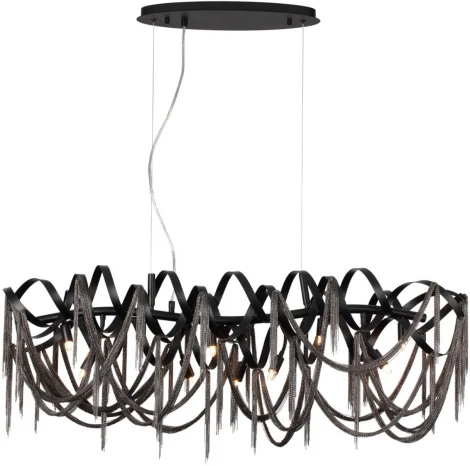 Подвесная люстра Odeon Light Chainy 5067/10 395 черный/металл/металл G9 10*40W (220V, на тросе)