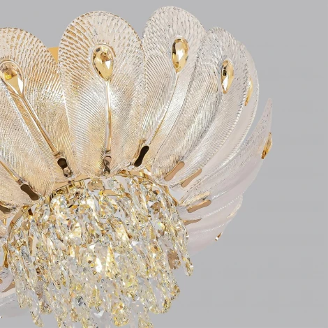 Потолочная люстра Odeon Light Paroti 5048/7 золото/прозрачный/янтарный/металл/хрусталь/стекло E14 7*40W