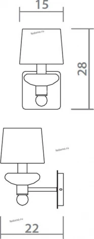 Бра Divinare Veneto 1155/04 AP-1