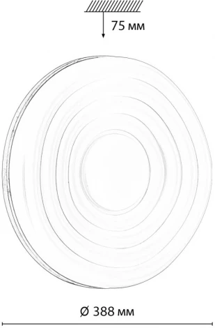 Настенно-потолочный Sonex Fass Wood 7674/DL PALE белый/натуральное дерево LED 48Вт 3000-6000К D388 IP43 пульт ДУ (220V, круглые)