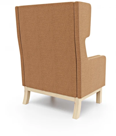 Кресло Arsko Айверс Хай Сосна рогожка коричневая