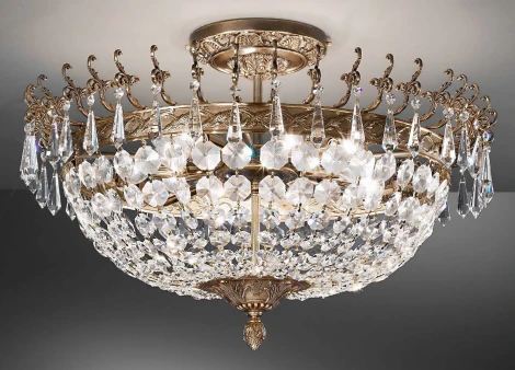Потолочная люстра Nervilamp 885 885/10PL (220V, хрусталь)