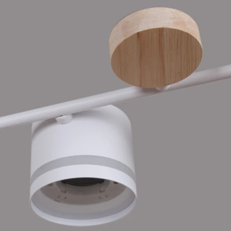 Потолочная люстра на штанге Reluce 68730-0.3-10 GX53 WH+WOOD