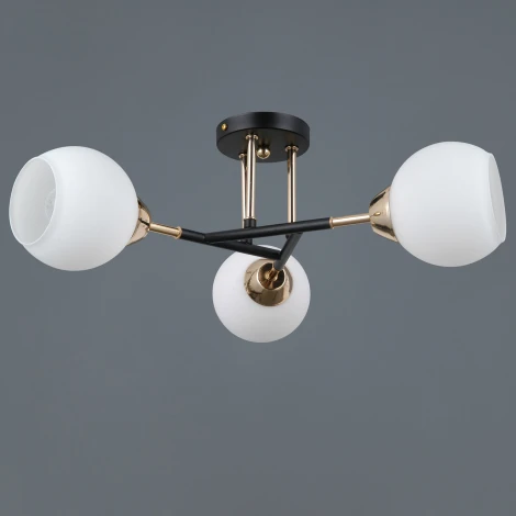 Потолочная люстра на штанге ILLUMICO IL0689-3CSQ-24 BK FGD LIBRA (220V)