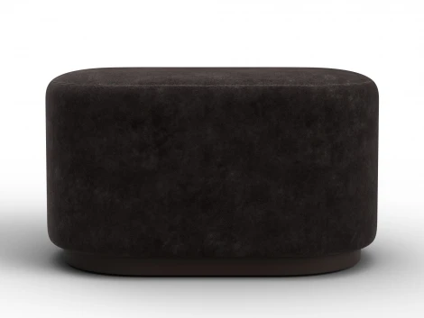 Пуф 007 (ДСП,Фанера/Пластик/Велюр/Коричневый) Лига Диванов 132519