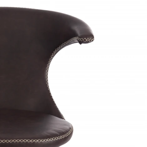 Стул FLAIR (mod. 9020) коричневый 1/черный (экокожа/металл)