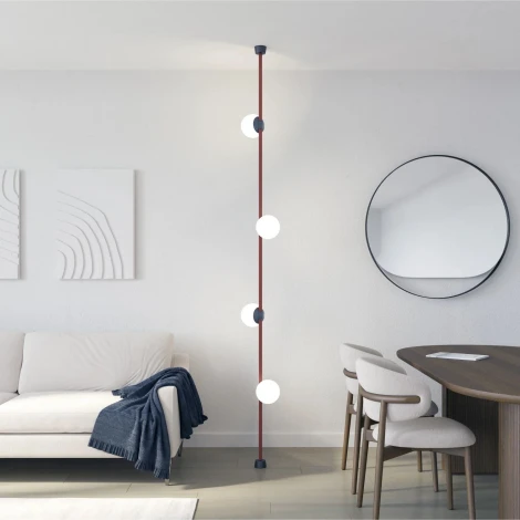 Трековый светильник 48V Denkirs Belty Orb DK5550-BK (LED, шар)