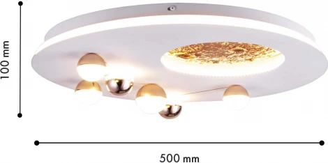 Настенно-потолочный светильник светодиодный Favourite Plaides 4630-5C (220V, шарики)
