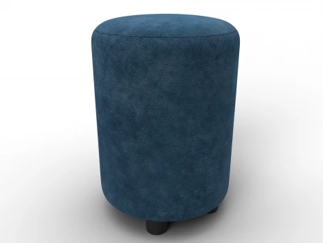 Пуф 001 (ДСП,Фанера/Пластик/Велюр/Синий) Лига Диванов 132488