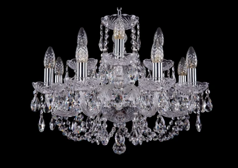 Подвесная люстра Bohemia 1406 1406/8+4/195/Ni