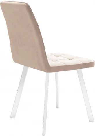 Стул DikLine 207 B03 BEIGE, ножки белые арт.00-00060168