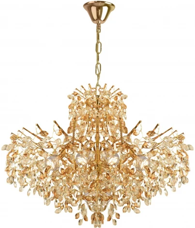 Подвесная люстра Reluce 08274-0.4-10 FG (220V, хрусталь, на цепи)