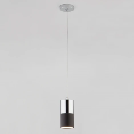 Подвесной светильник Eurosvet Mini Topper 50146/1 хром/черный