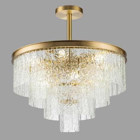 Потолочная люстра каскадная на штанге Belfast Harland 6308-6 BR CL (220V)