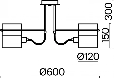 Потолочная люстра на штанге Freya Ampera FR2023PL-03CH