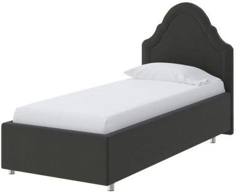 PROxSON Кровать Эльза (Ткань: Велюр Forest 520 Темно-серый) 80x200